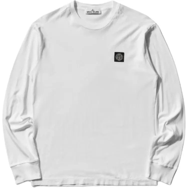 STONE ISLAND T-Shirts Men's White Crew Neck