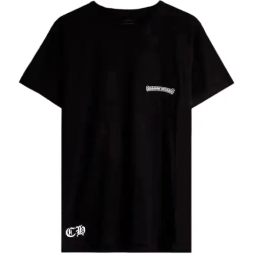 Chrome Hearts T Shirts Unisex Black Crew Neck Moderate Straight Fit