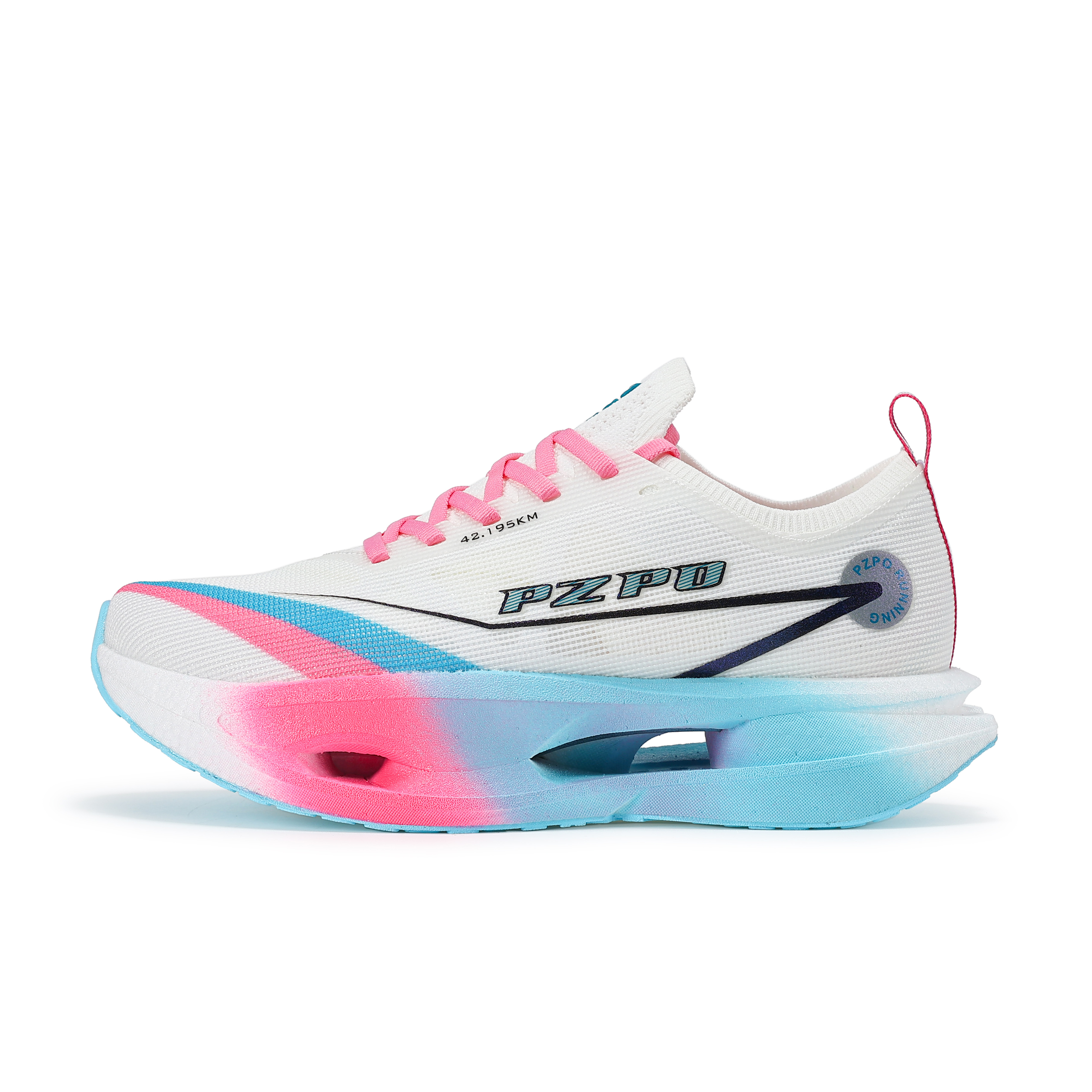 PZPO Low top Running Shoes Unisex Cyan Pink Mismatched