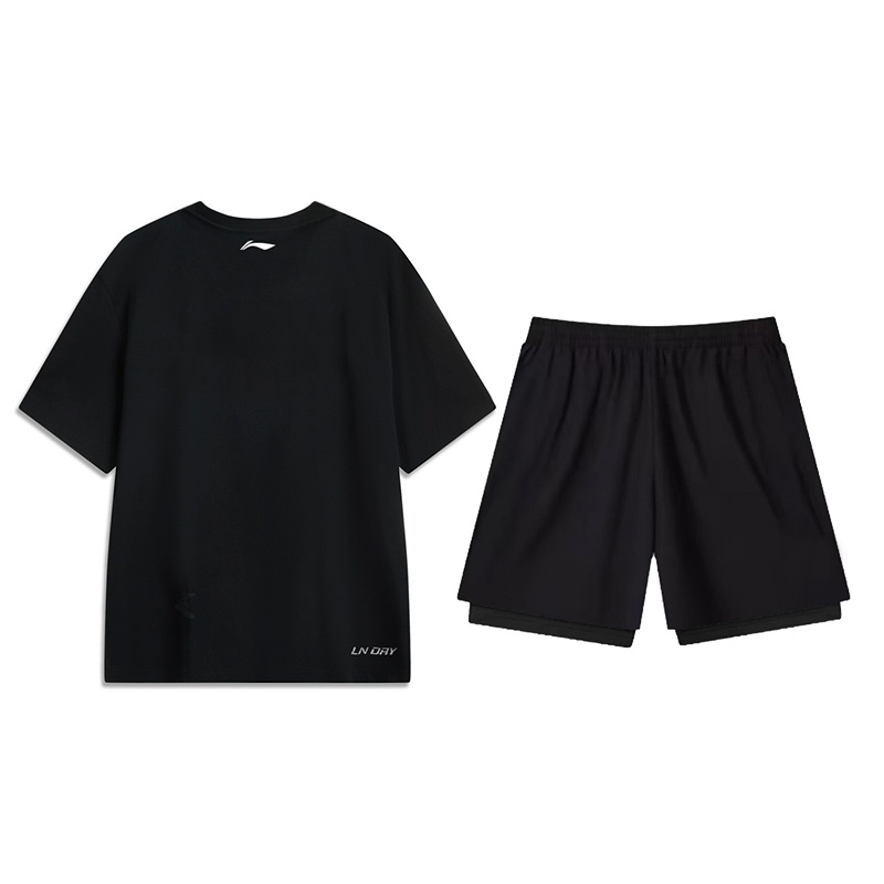 Li Ning Fitness Sets Men’s Crew Neck Moderate