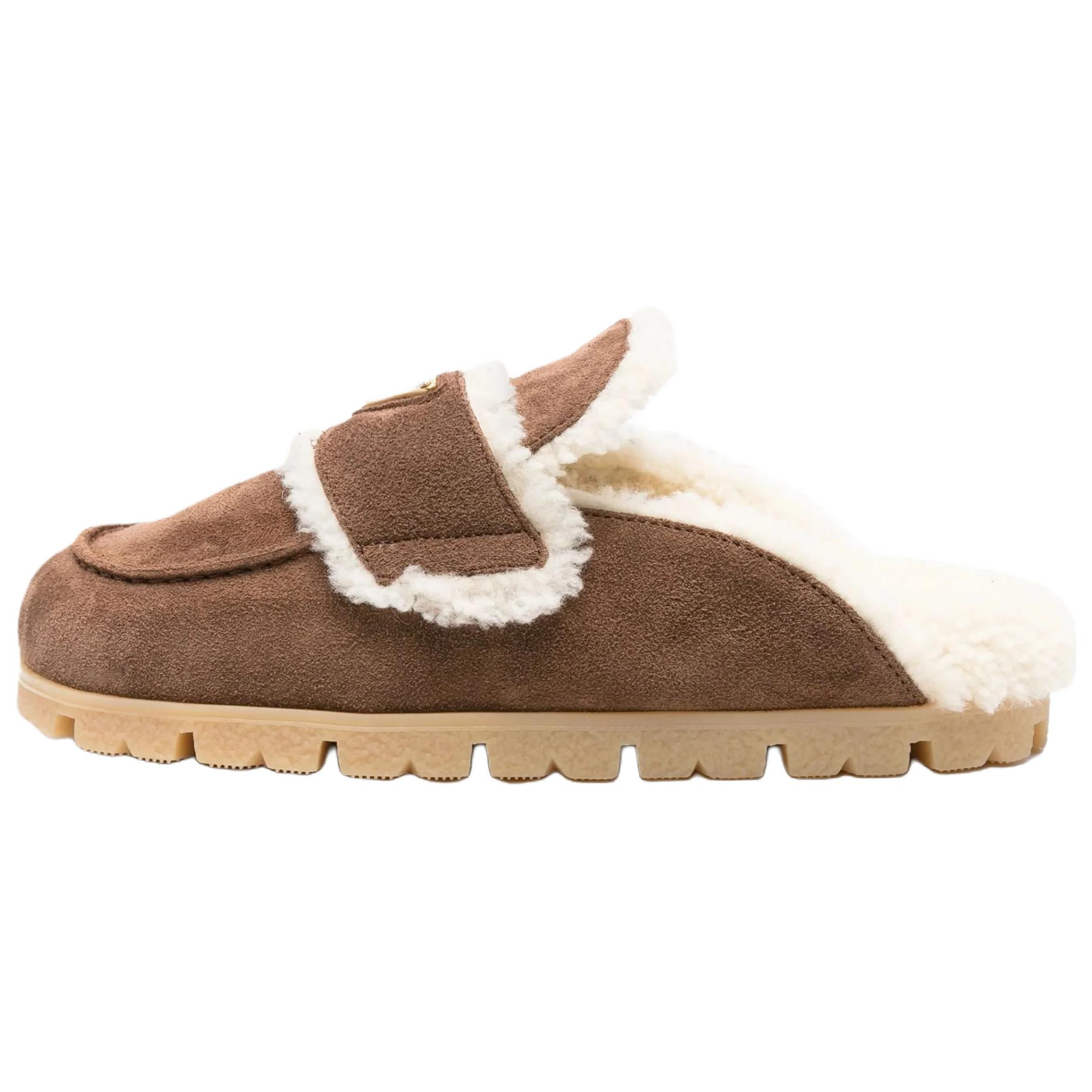 Женские сабо Prada (коричневые)