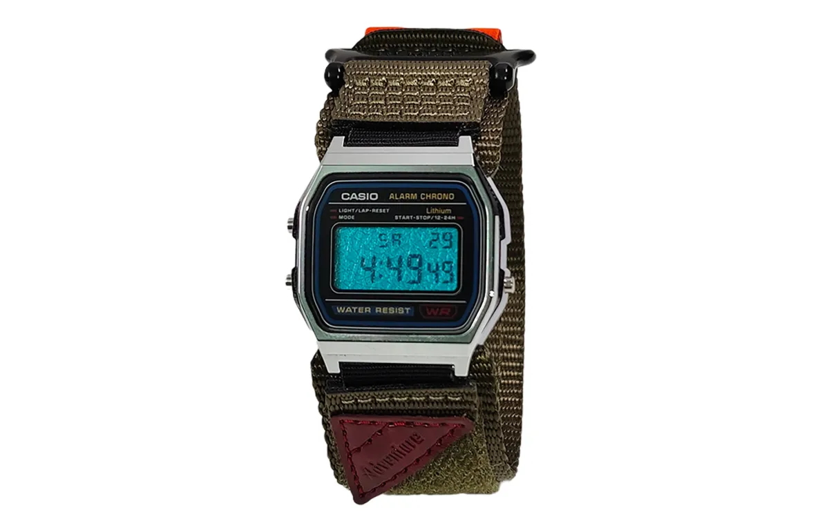 CASIO Custom Collection Quartz Movement Nylon Strap Watch Men's Watches Blue Dial