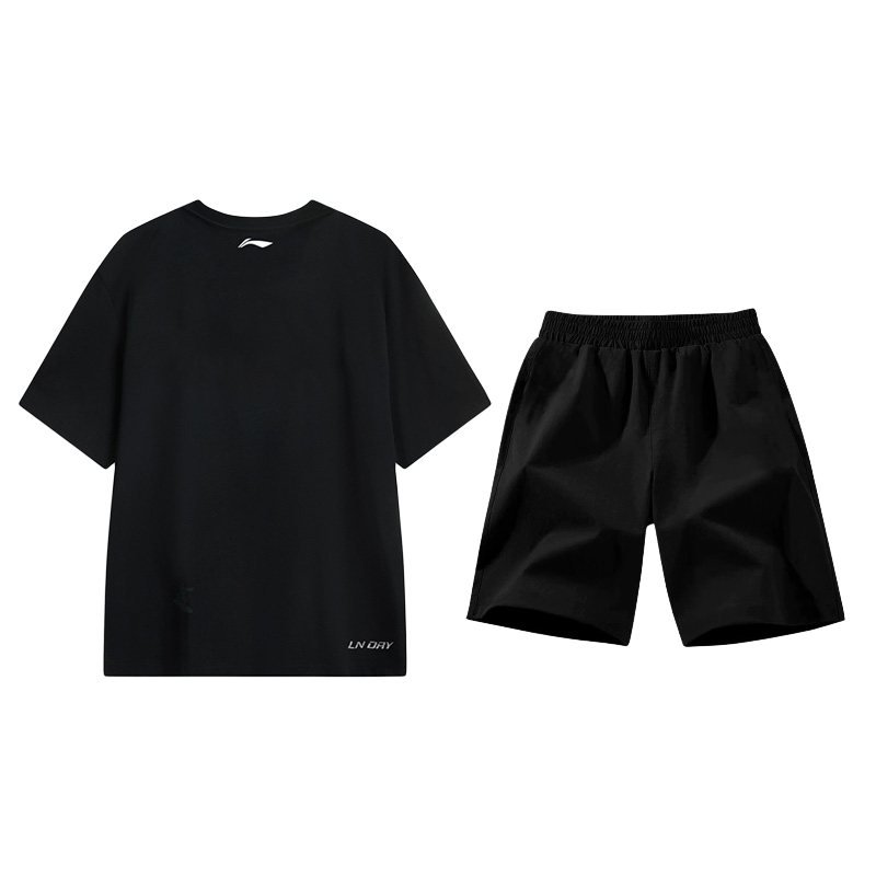 Li Ning Fitness Sets Men’s Crew Neck Moderate