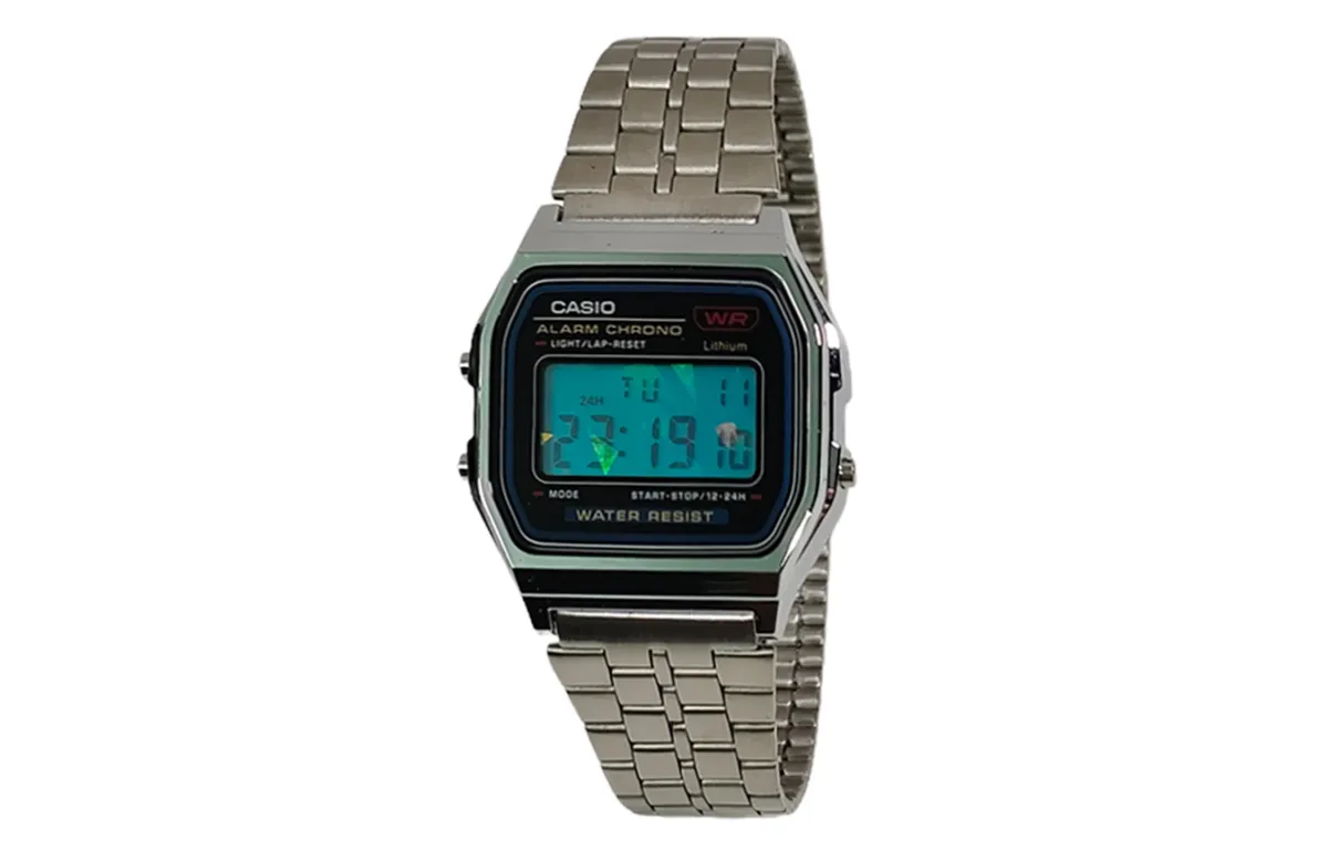 CASIO Custom Collection Quartz Movement Stainless Steel Strap Watch Unisex Blue Dial