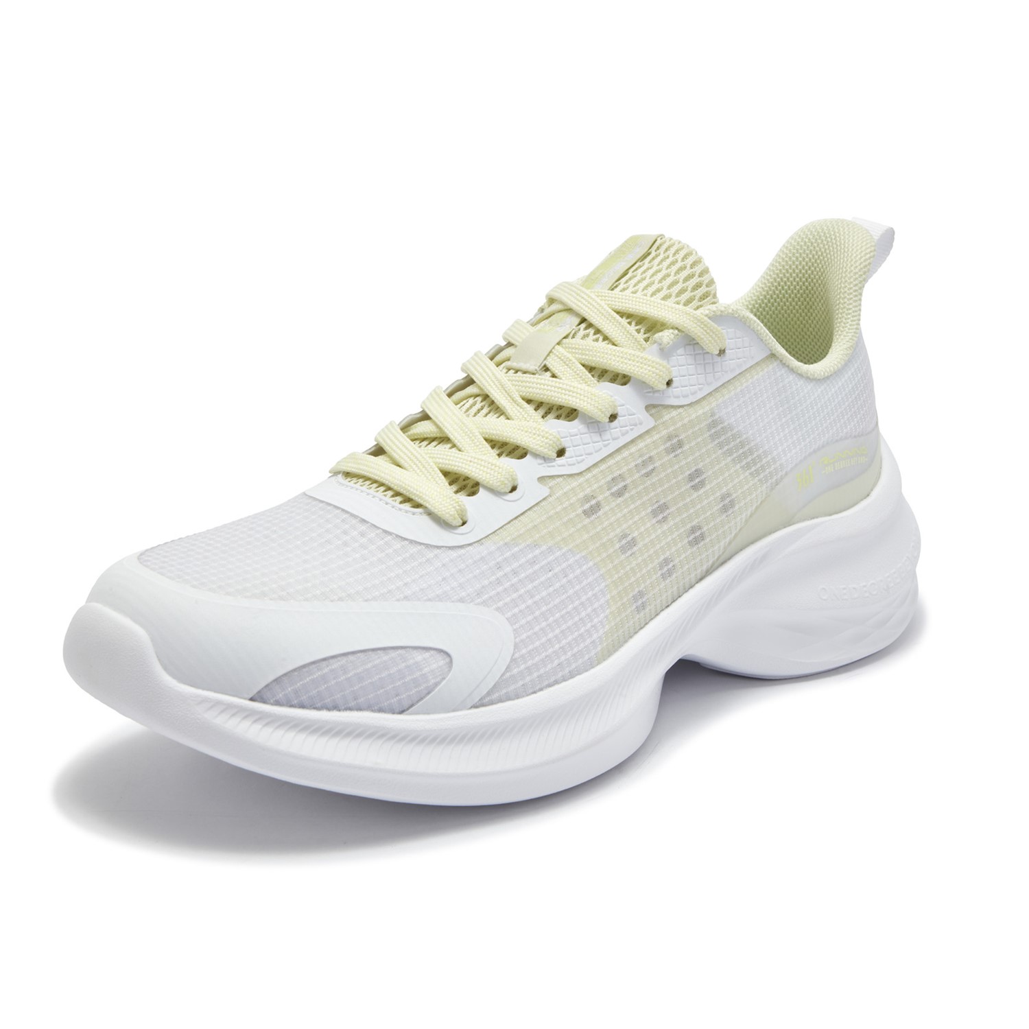 361° Cushioning Breathable Lightweight Low top Casual Sprint City Commuting Running Shoes Men’s White Melon Green