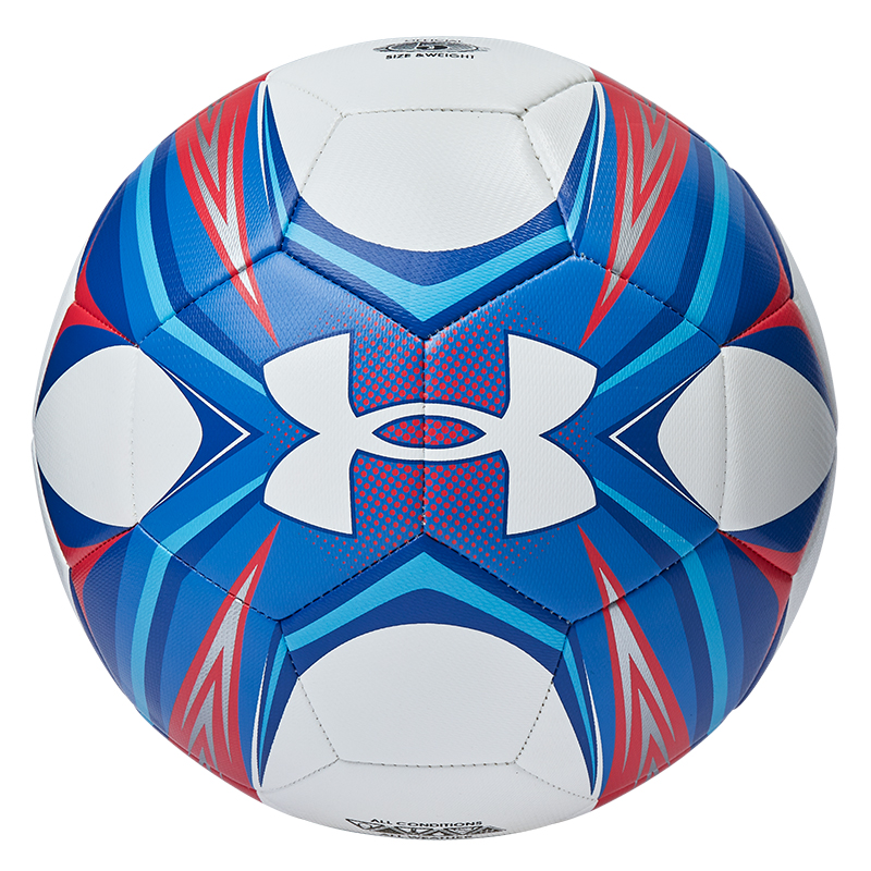 Under Armour Size 5 Ball Soccer Ball Pu Machine Stitched Soccer Ball Unisex Red Blue White