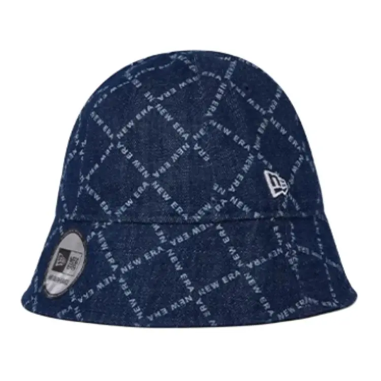 New Era Cotton, Polyester Bucket Hats Unisex Navy Blue