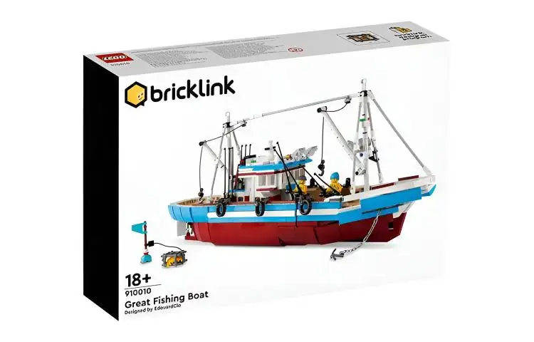 LEGO LEGO bricklink series large fishing boat exquisite plastic building blocks 1609pcs 910010