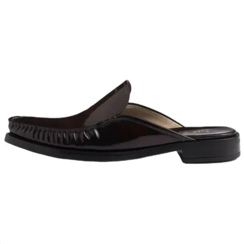 PRADA Closed Toe Slippers Women's Ochre Brown