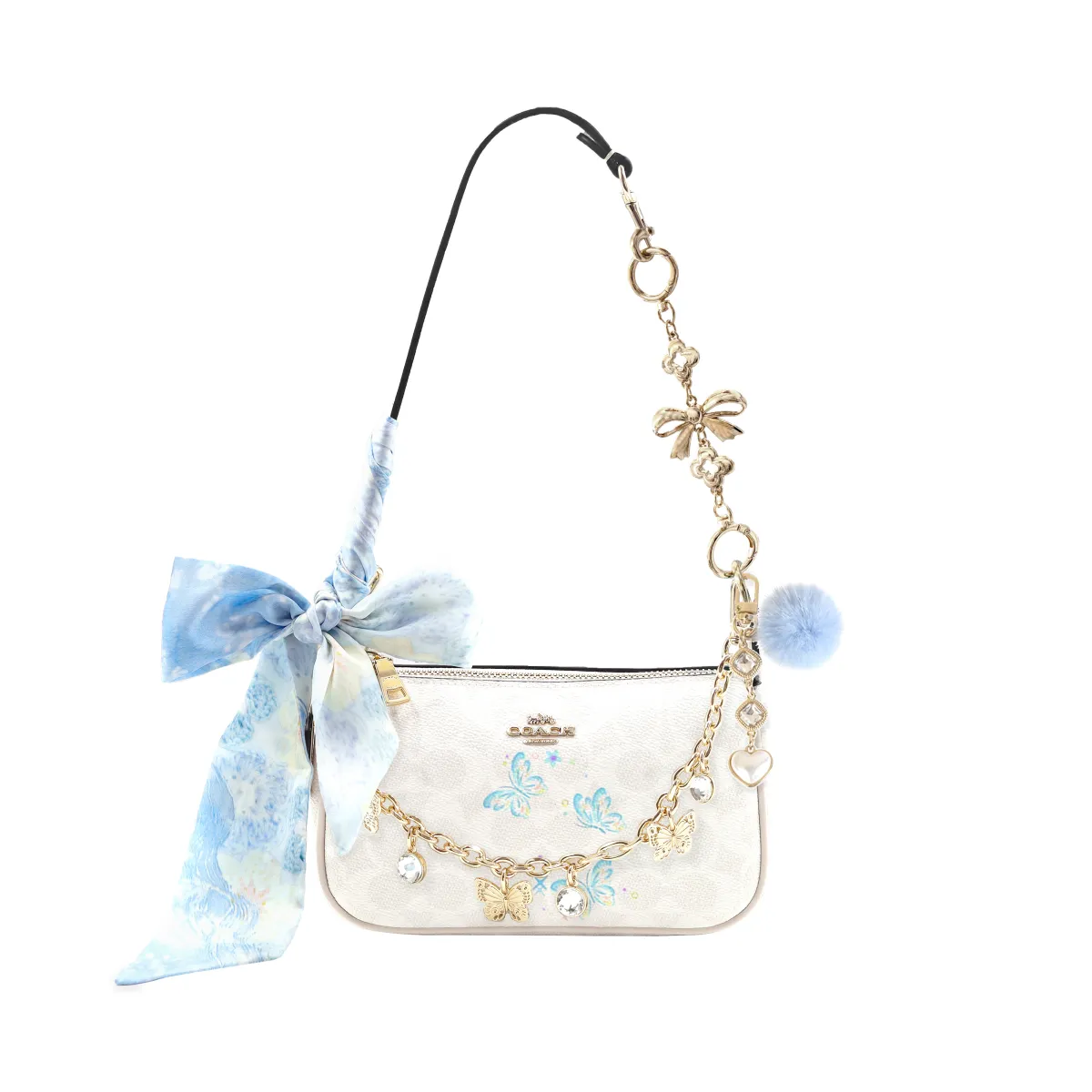 COACH Nolita Artificial Leather Shoulder Bag Small Women's Multicolor