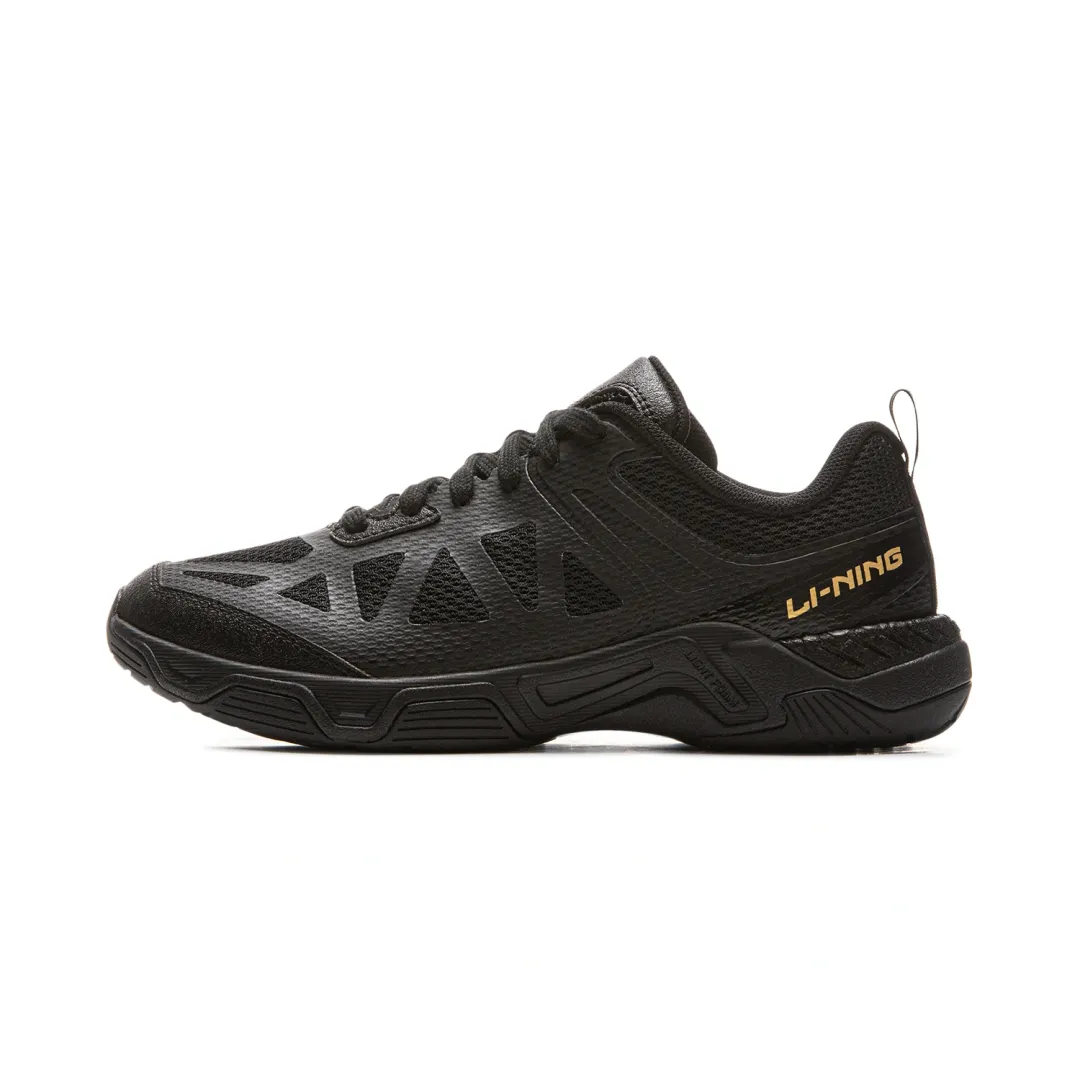 Li Ning Table Tennis Collection Abrasion Resistant Rebound Low top Table Tennis Shoes Unisex Black