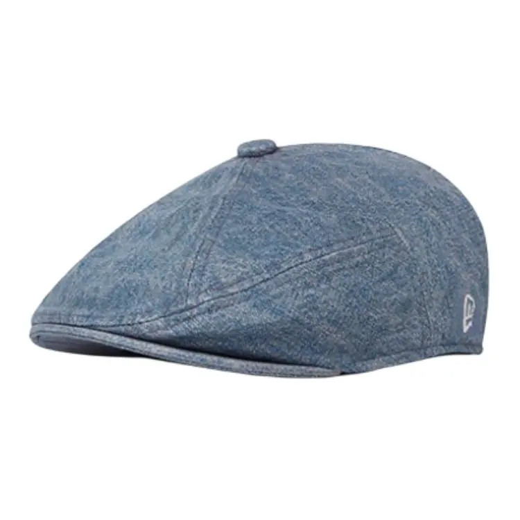 New Era Cotton Berets Unisex Denim Blue
