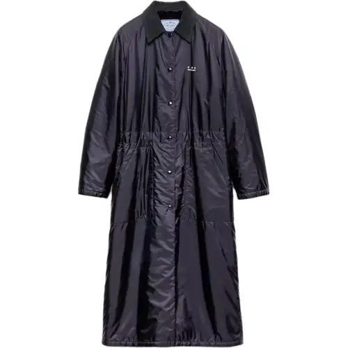 Prada raglan-sleeve patch-pocket coat
