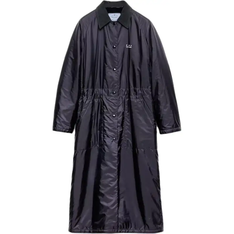 Prada raglan-sleeve patch-pocket coat