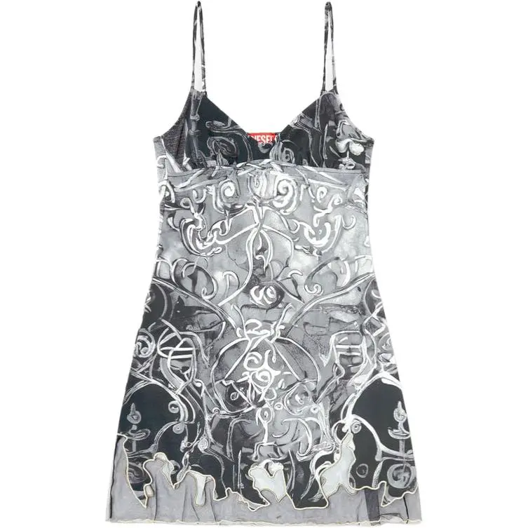 Diesel D-Inlay Printed Mini Dress