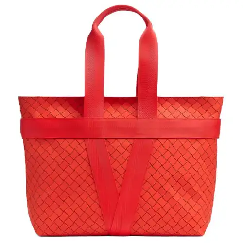 Bottega Veneta Pu Tote Bag, Shopping Bag, Handbag, Handbag Men's Red