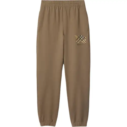 Burberry Equestrian-Knight check jogging pants