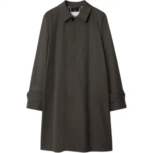 Burberry Gabardine Check lined Coat