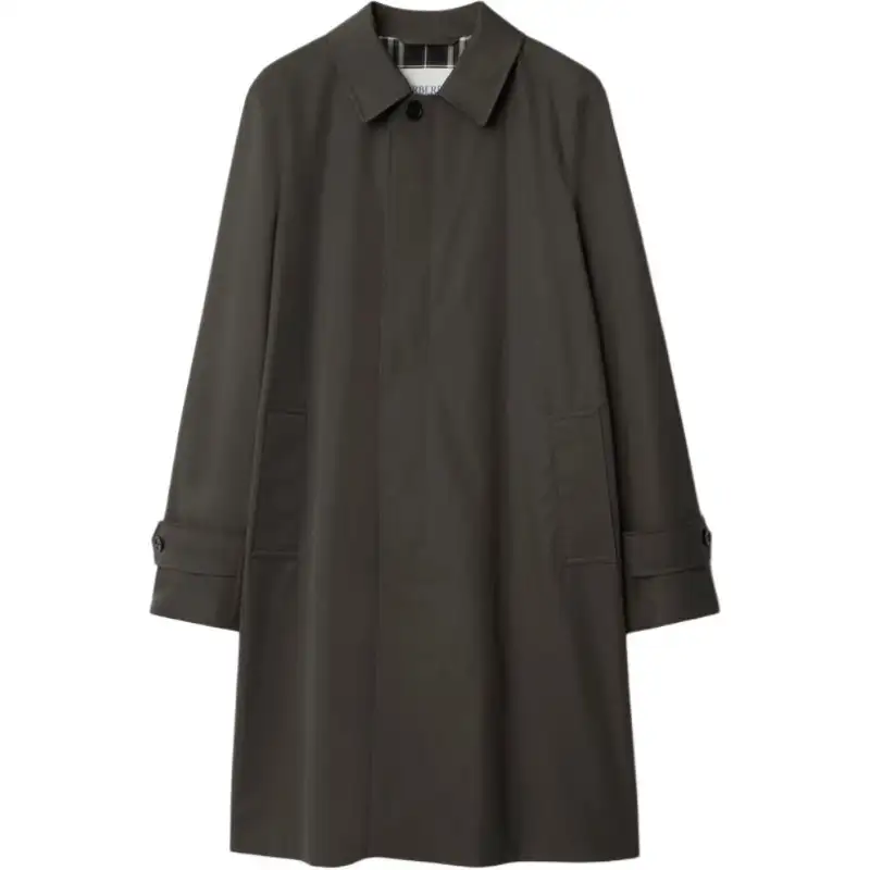 Burberry Gabardine Check lined Coat