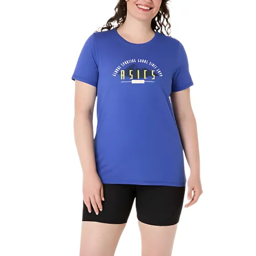 ASICS T Shirts Women's Cobalt Blue Crew Neck