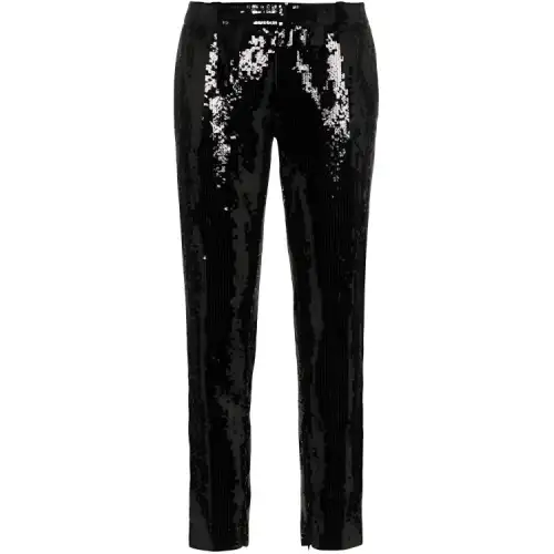 SAINT LAURENT Casual Pants Women's Black Moderate Slim Fit Pants