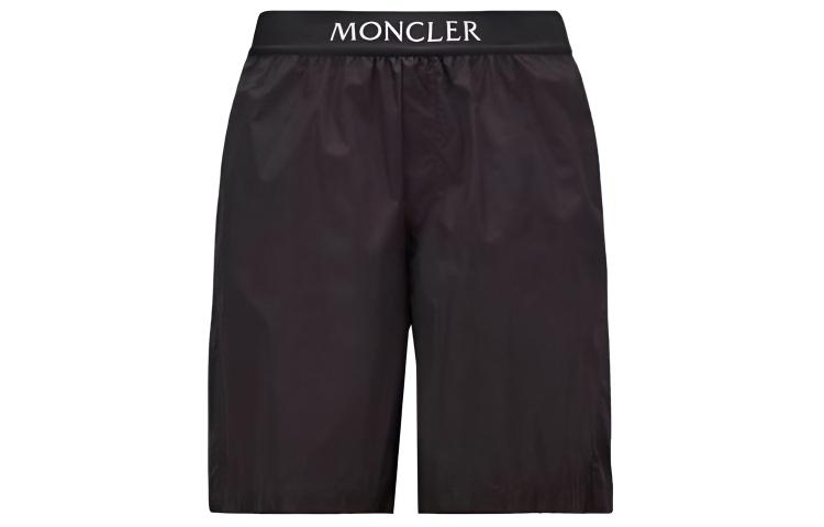 Мужские шлепанцы Moncler (черные)