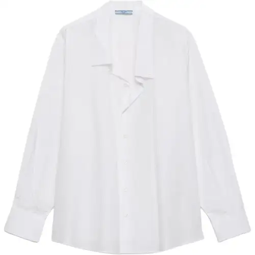 Prada poplin button-fastening shirt