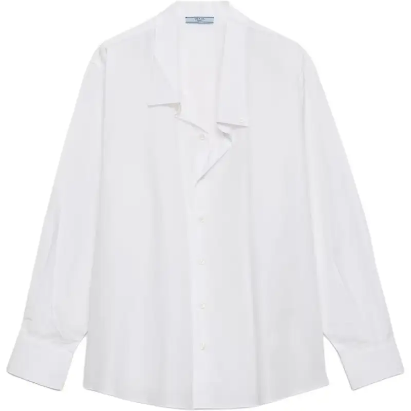 Prada poplin button-fastening shirt