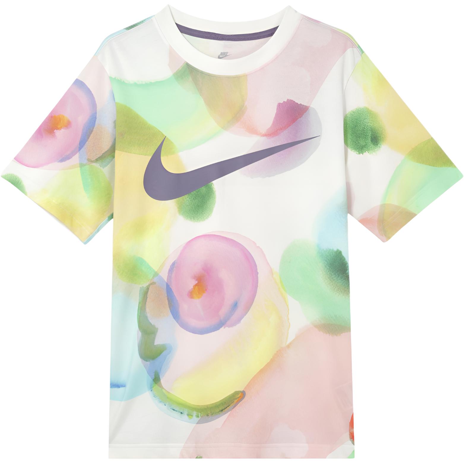 Женская футболка Nike Sportswear Essentials Tie-Dye (разноцветная)