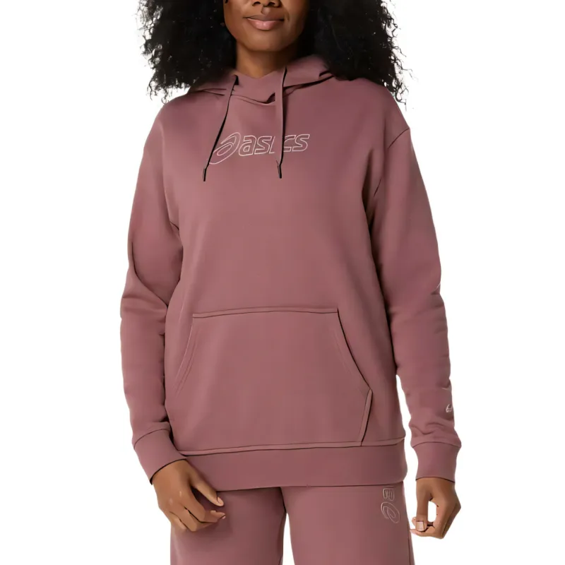 ASICS Sweatshirts Women's Fuchsia Hooded Moderate