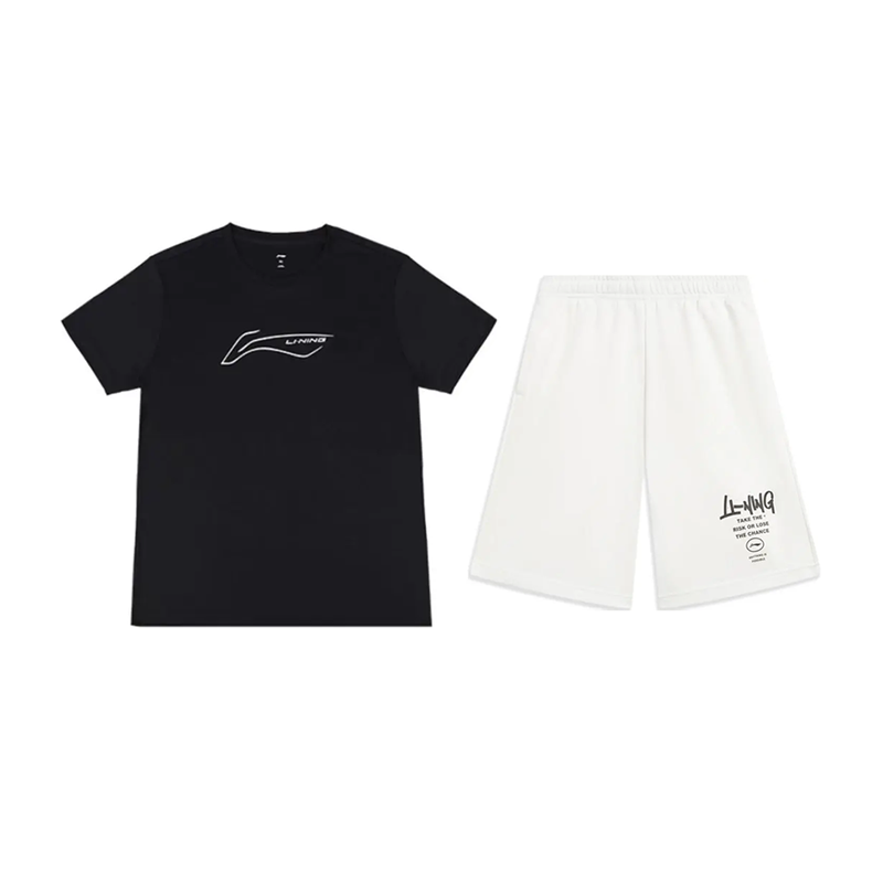 Li Ning Casual Sportswear Unisex Black+White