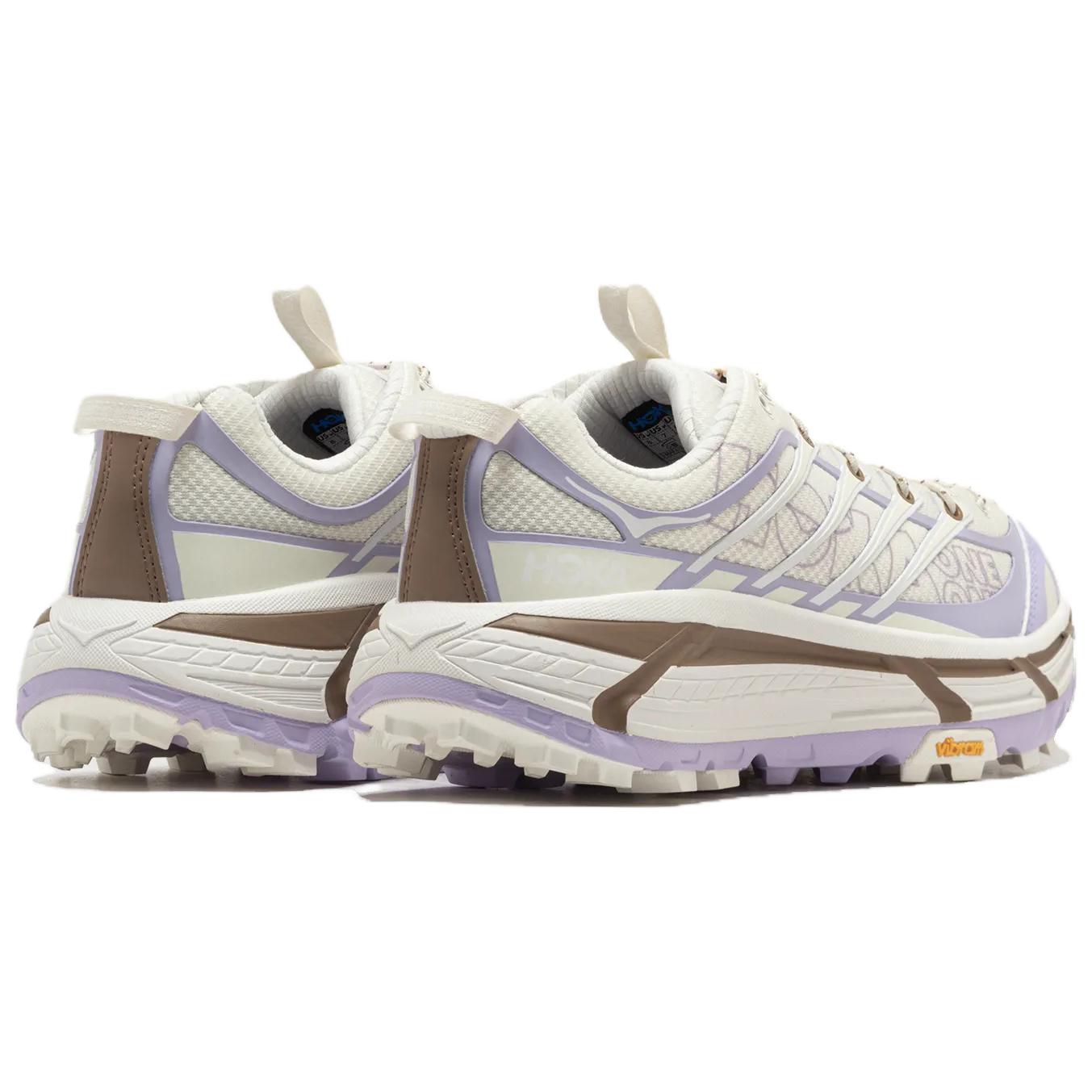 HOKA ONE ONE Mafate Three 2 Low top Long Distance Running Sprint Running Shoes Unisex White Purple