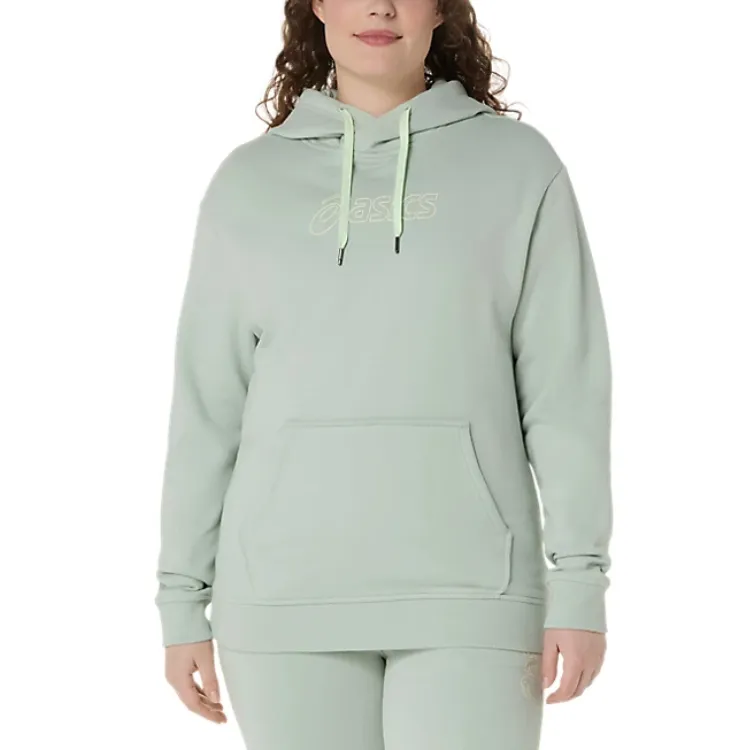ASICS OTH Sweatshirts Women's Light Green Hooded Moderate
