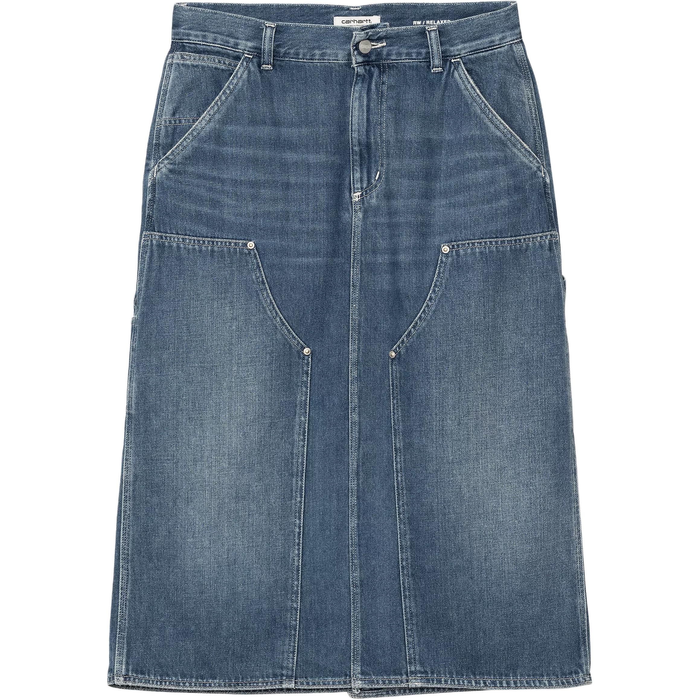 Женская юбка Carhartt Carhartt WIP Single Knee FW25 (синяя)