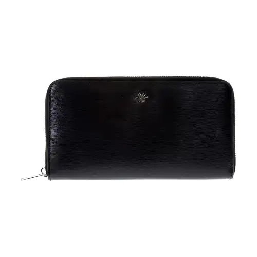 DIOR Leather Card Holder, Wallet Men's Black