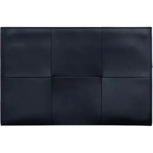 Bottega Veneta Arco Cow Leather Document Bag Clutch Travel Organizers Men's Dark Blue