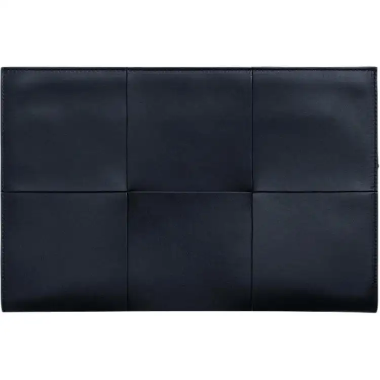 Bottega Veneta Arco Cow Leather Document Bag Clutch Travel Organizers Men's Dark Blue