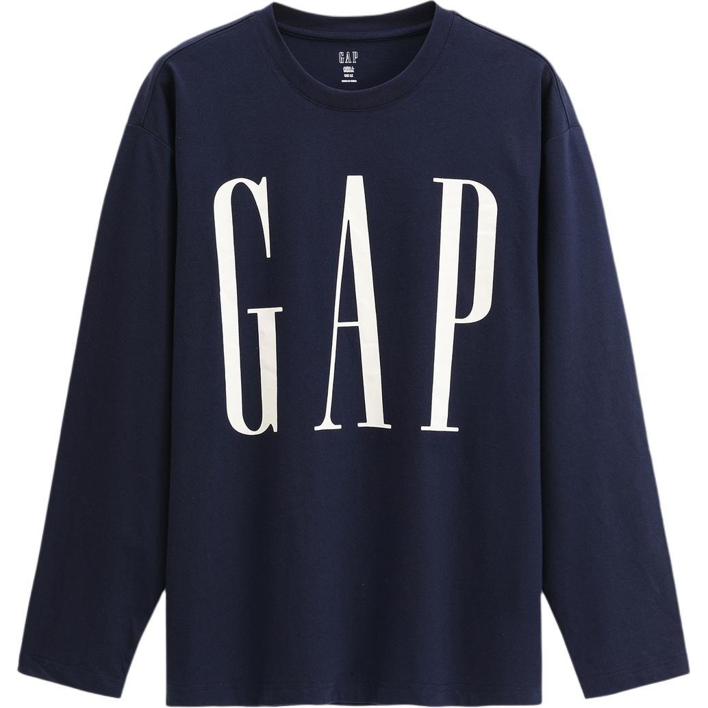 Футболка GAP Logo Longsleeve (серая)