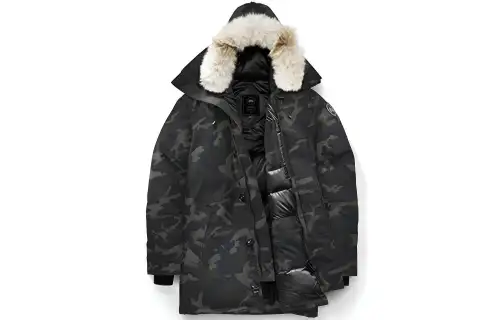 Canada Goose Black Mark Winter Down Jacket Men's Black Camouflage