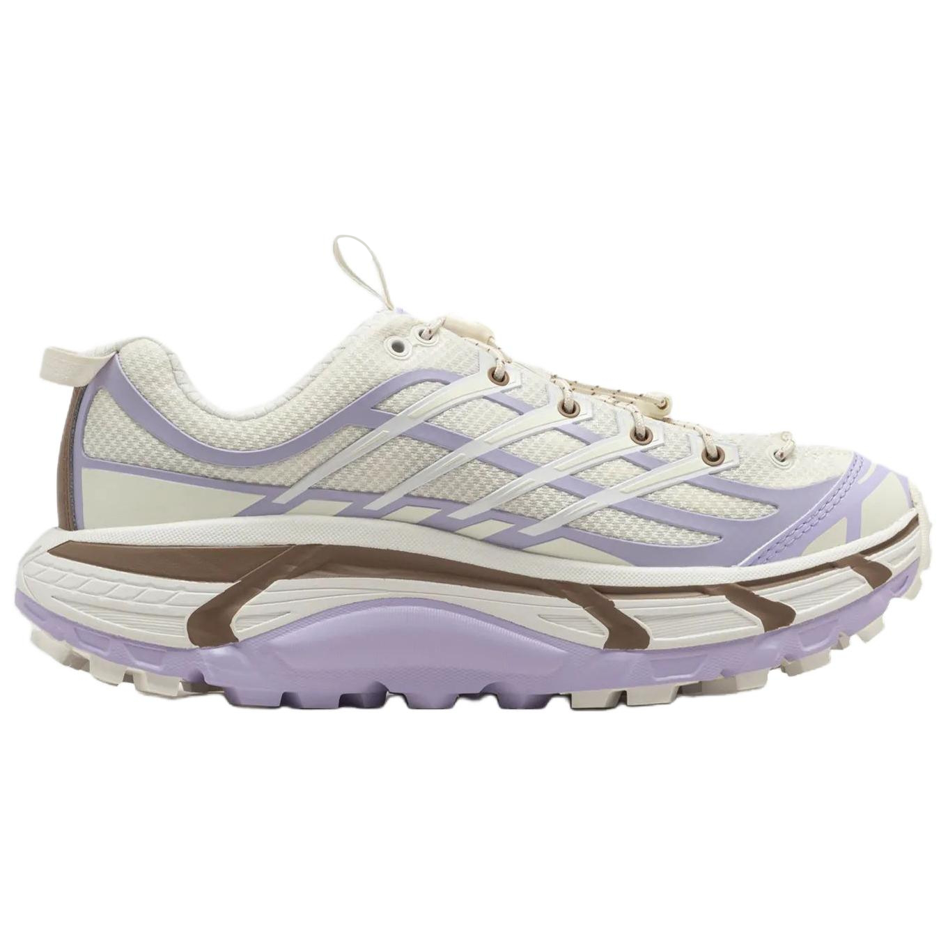 HOKA ONE ONE Mafate Three 2 Low top Long Distance Running Sprint Running Shoes Unisex White Purple