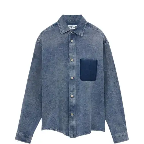 LOEWE Logo Patch Denim Shirt