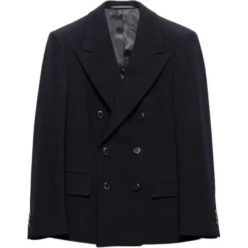PRADA Peak lapel Triangle logo Jacket