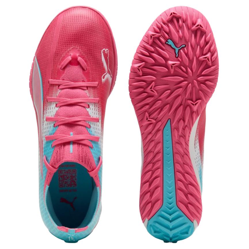 PUMA ULTRA 6 Support Soccer Shoes Unisex Pink Blue