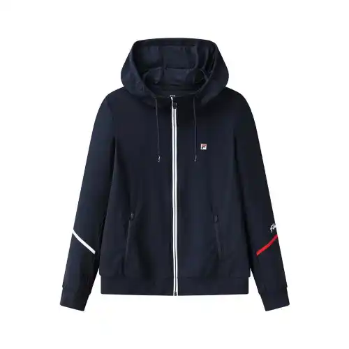 FILA Tennis Tops Women's Royal Blue Hooded Moderate