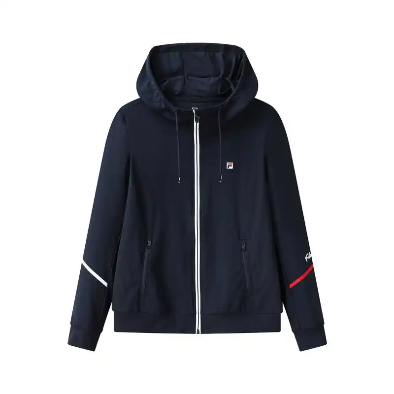 FILA Tennis Tops Women's Royal Blue Hooded Moderate