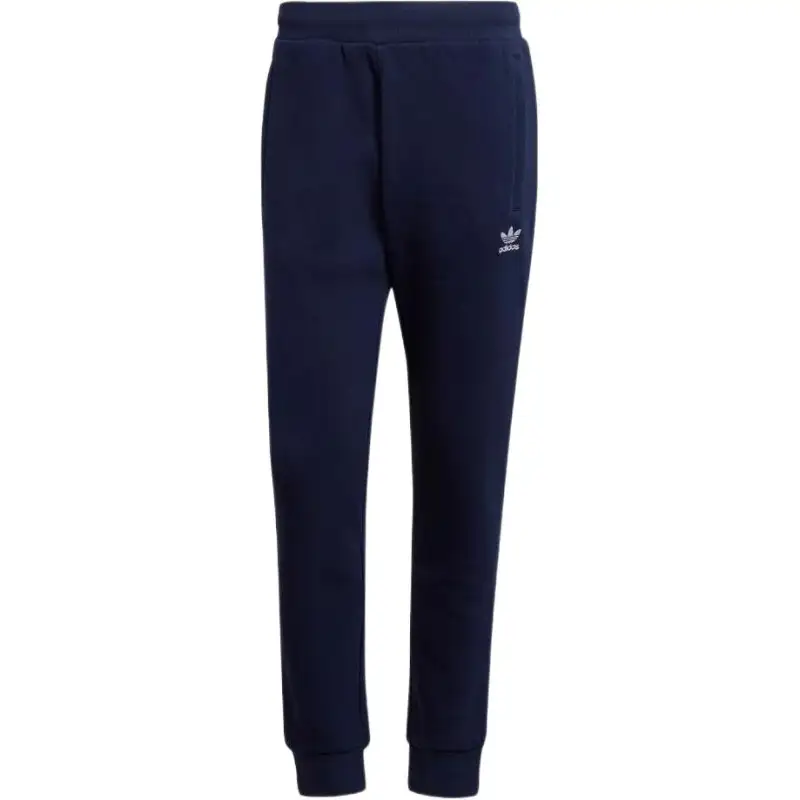Adidas Originals Knitted Sweatpants Men's Blue Moderate Cuffed Pants