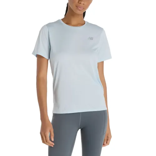 New Balance T Shirts Women's Blue Crew Neck