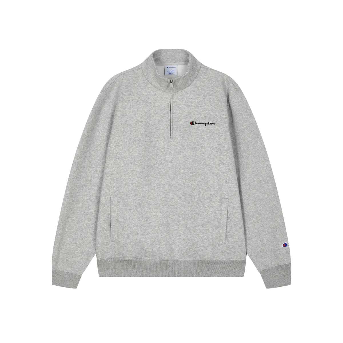 Champion FW23 Legacy Collection Champion Micro Stretch Fleece Lined Embroidery Script Logo Fleece Pullover Half Zip