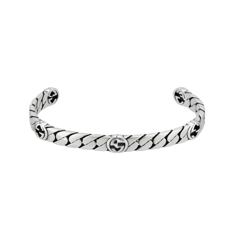Браслет Gucci Interlocking G (серебряный)