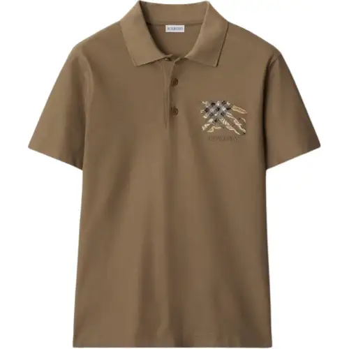Burberry Equestrian Knight-check polo shirt